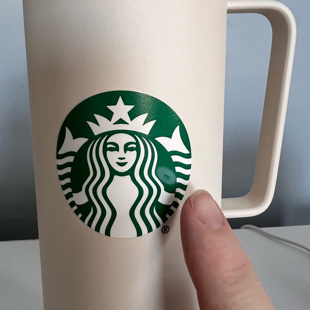 Starbucks × MiiR 2025 Holiday White Handle Tumbler 32oz Limited Edition - Picture 5 of 5